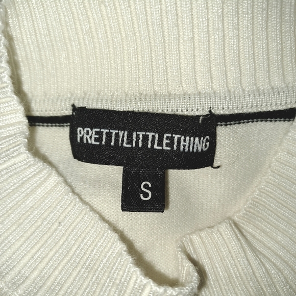 PrettyLittleThing Cream Sweater Dress - Picture 5 of 5